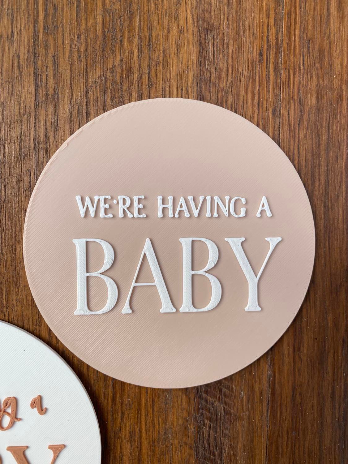 We're Having A Baby Plaque - Image 2