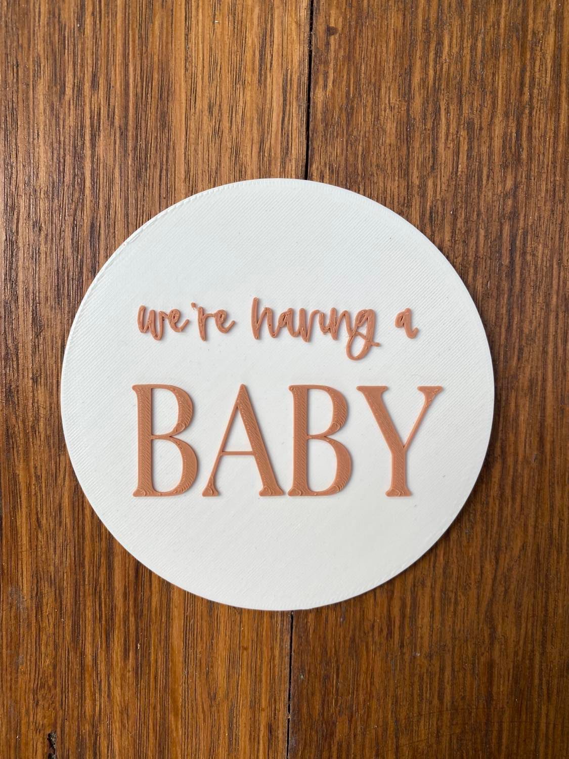 We're Having A Baby Plaque - Image 5