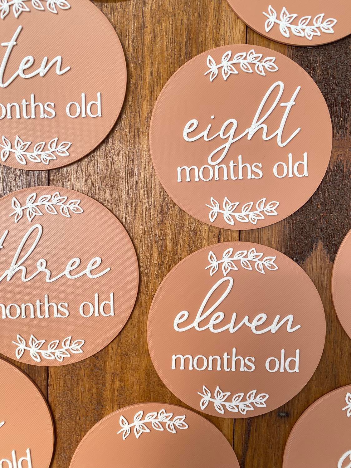 Baby Milestone Set - Leaf - Image 2