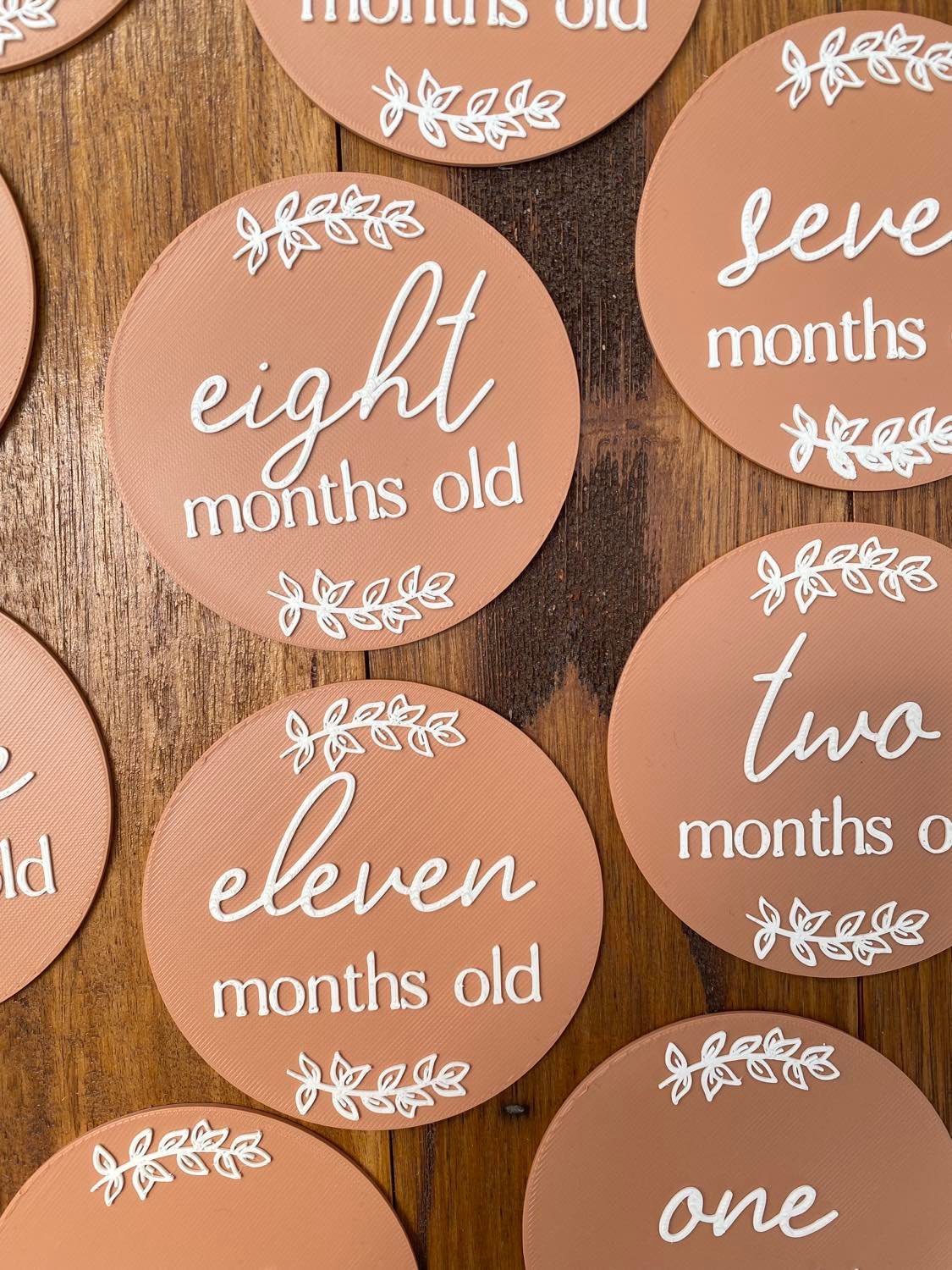 Baby Milestone Set - Leaf - Image 3