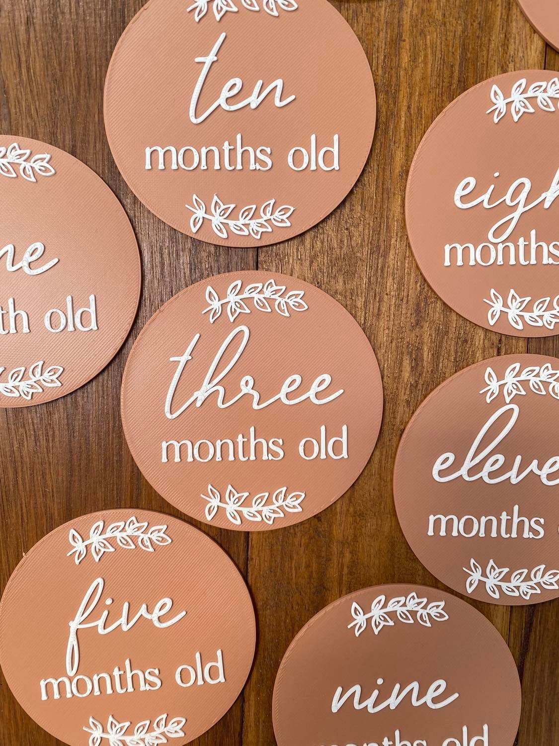 Baby Milestone Set - Leaf