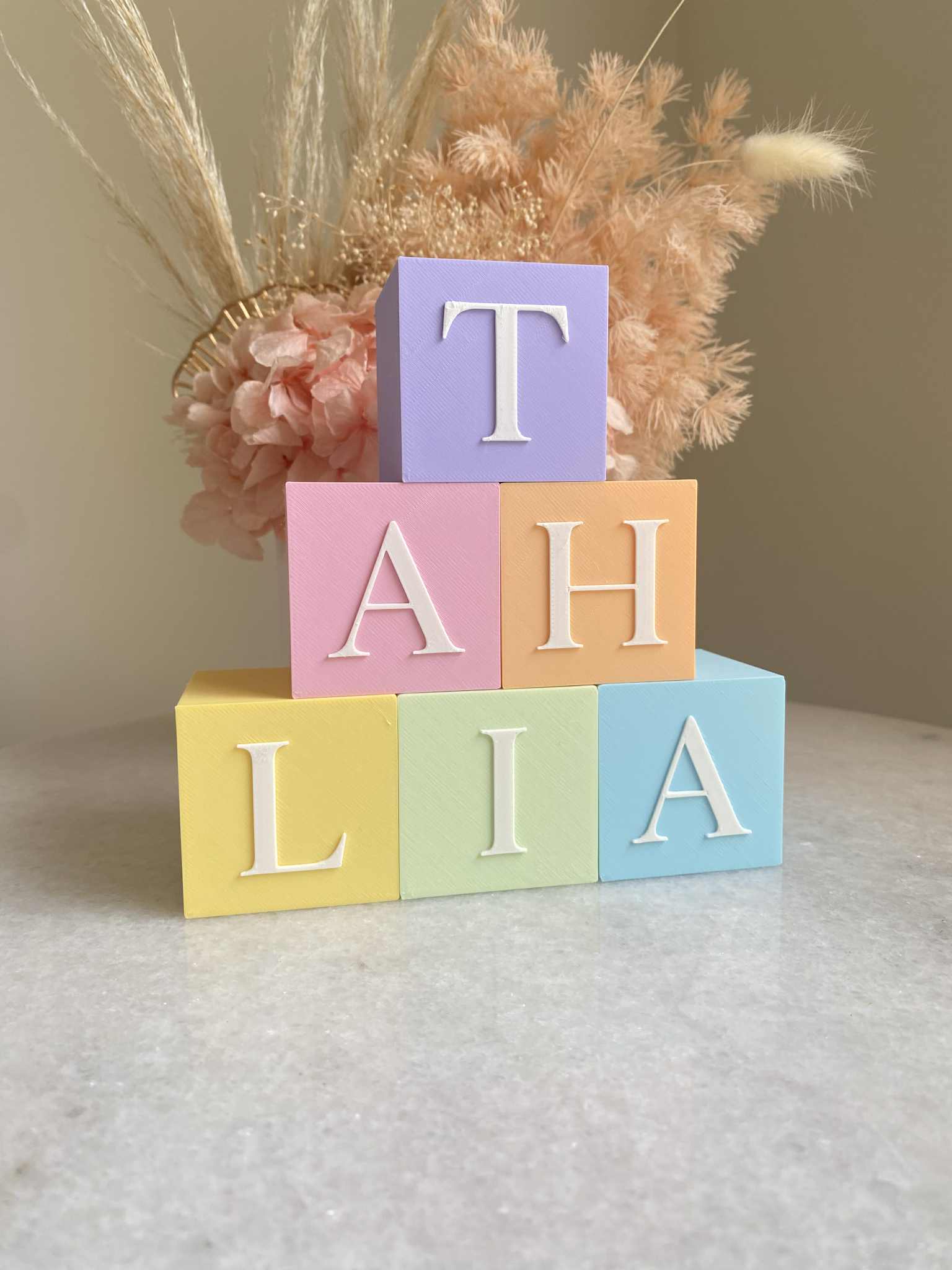 Customisable Letter Blocks