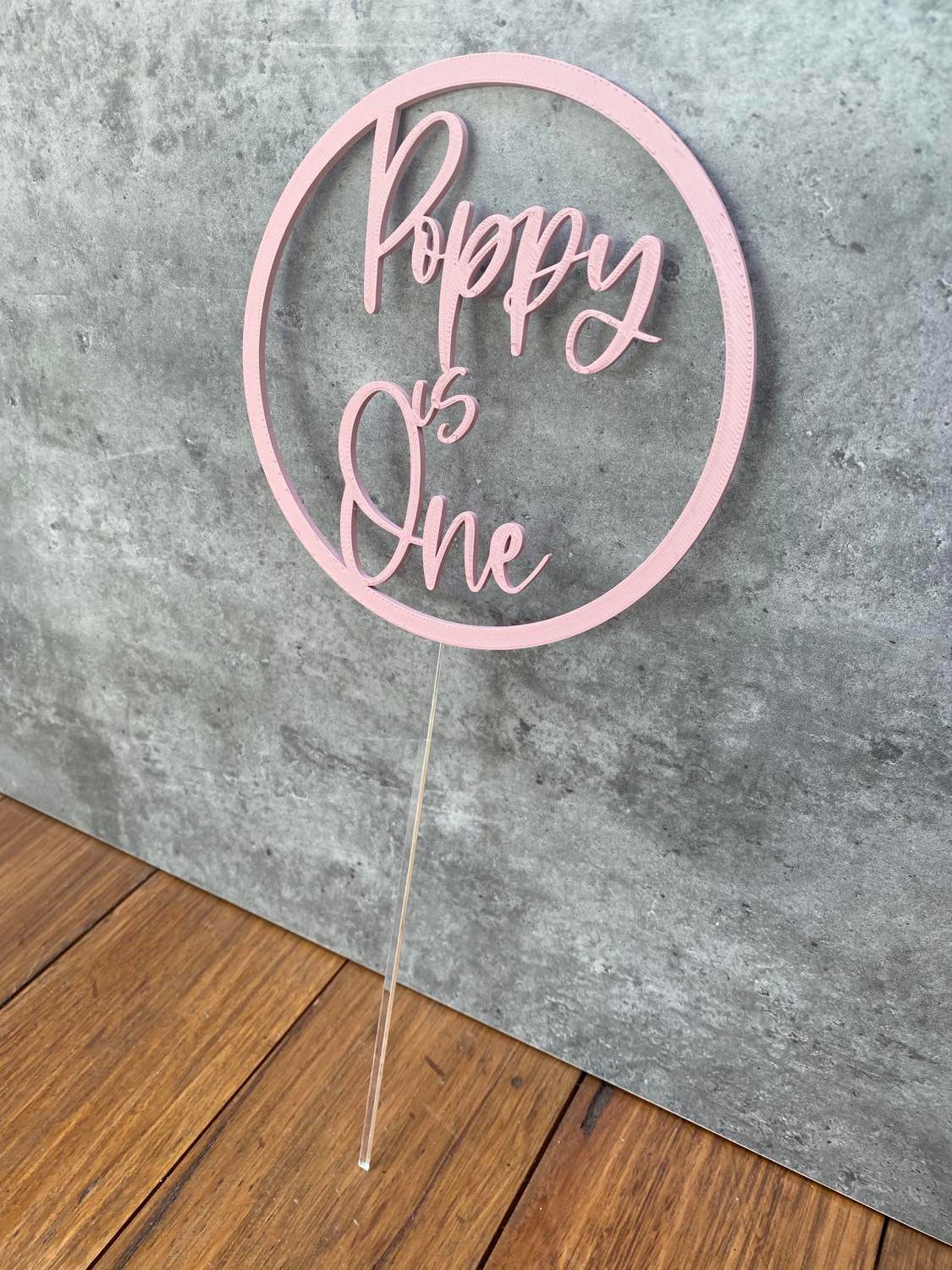 Circle Birthday Cake Topper - Image 3