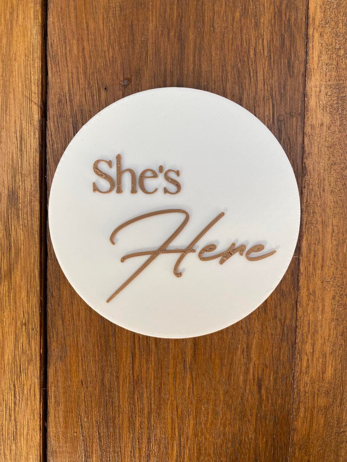 He's/She's Here Plaque - Image 2