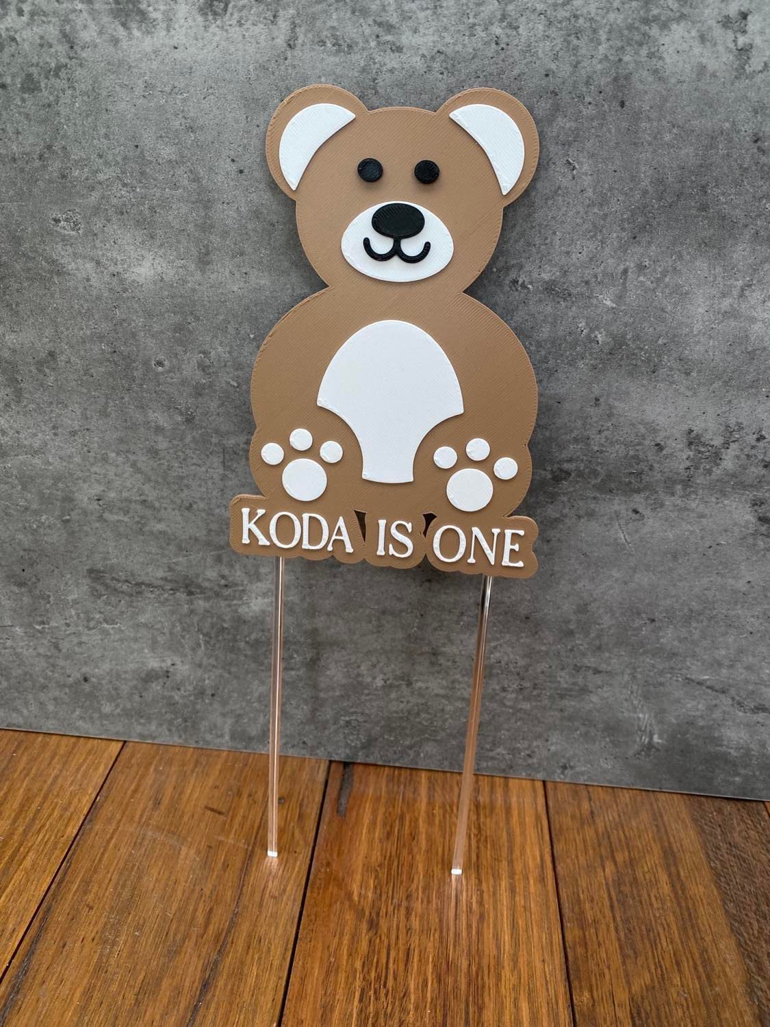 Teddy Bear Cake Topper - Image 2