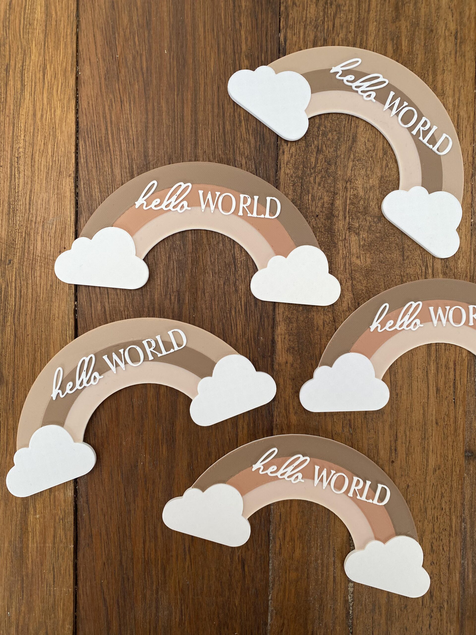 Hello World Rainbow Plaque - Image 4