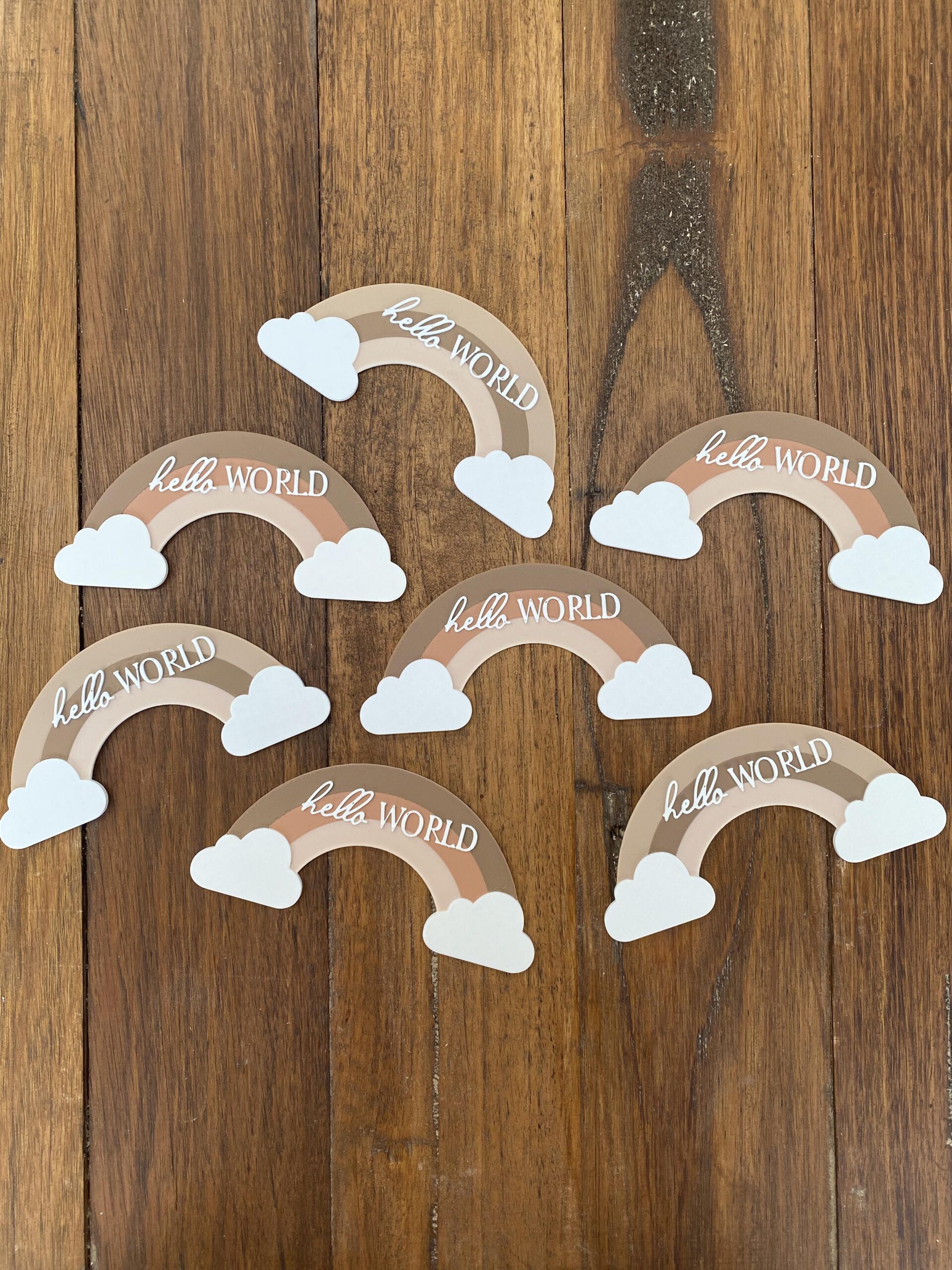 Hello World Rainbow Plaque - Image 5