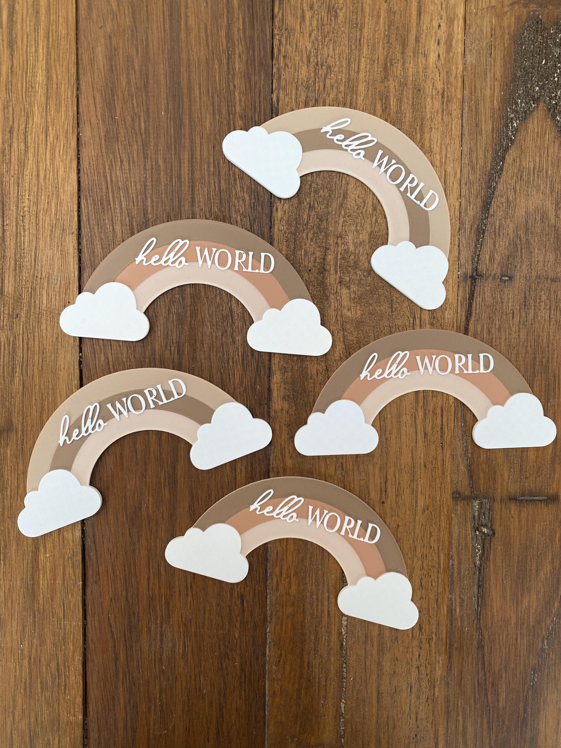 Hello World Rainbow Plaque - Image 6