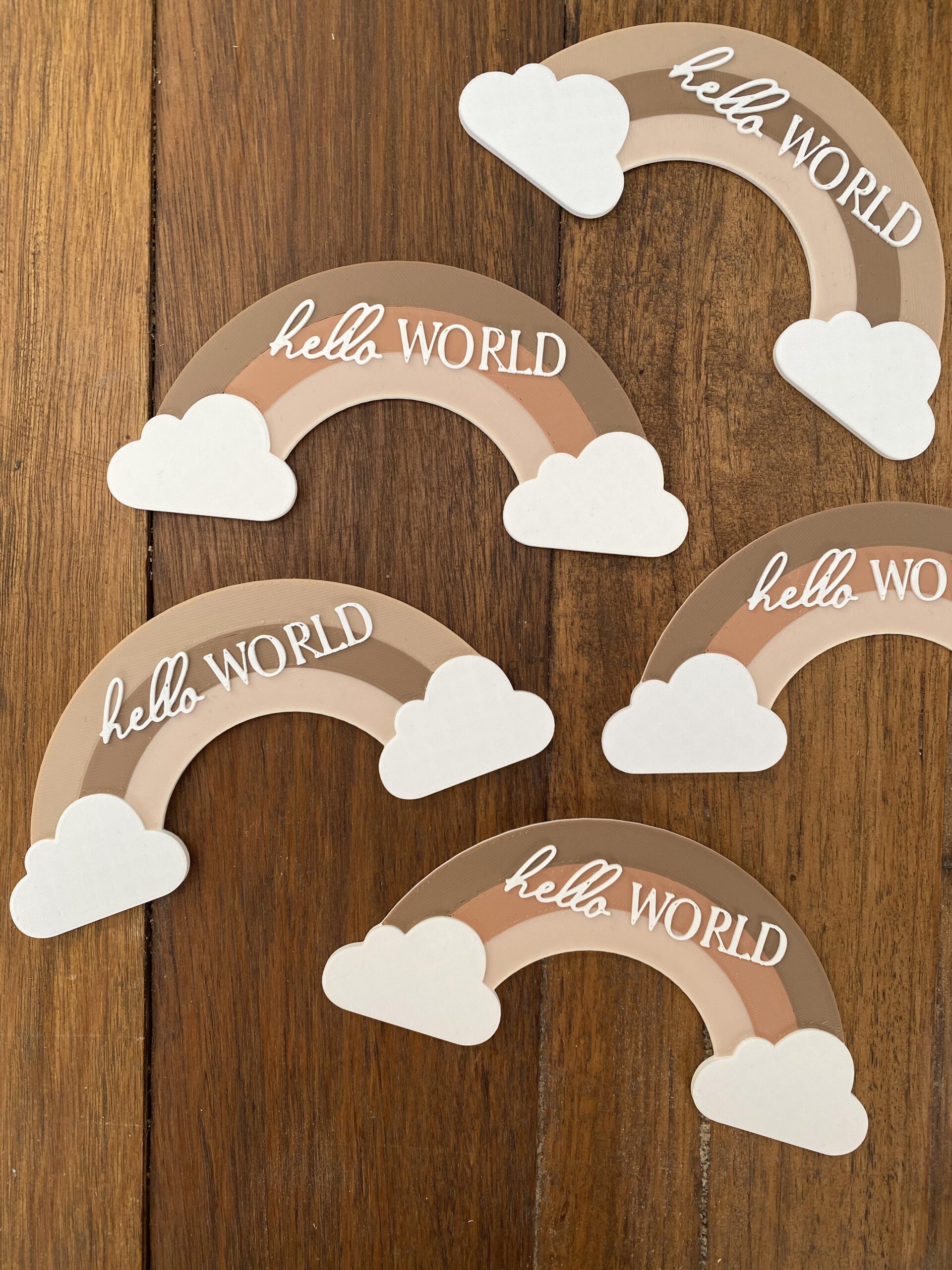 Hello World Rainbow Plaque - Image 7