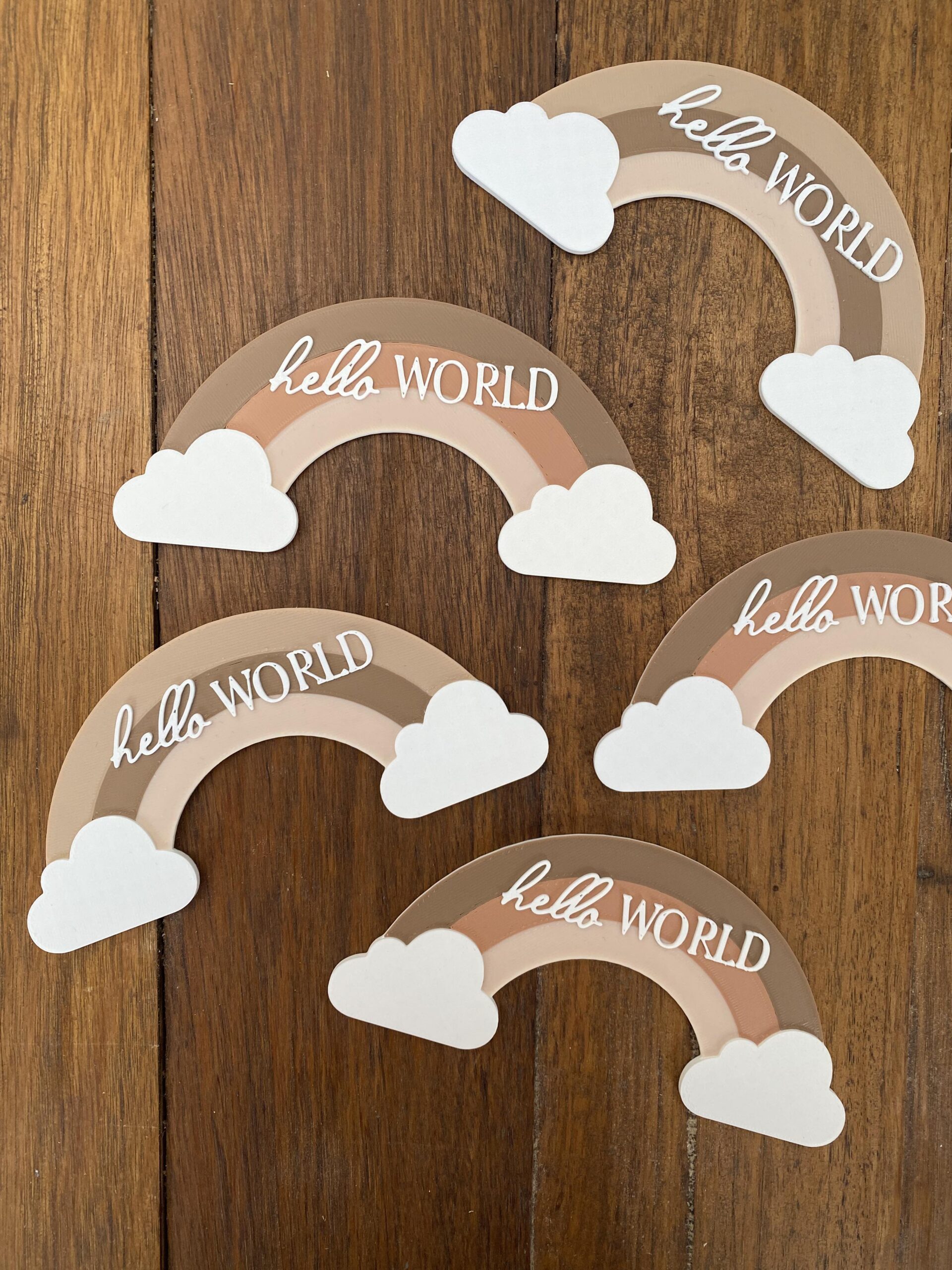 Hello World Rainbow Plaque - Image 9