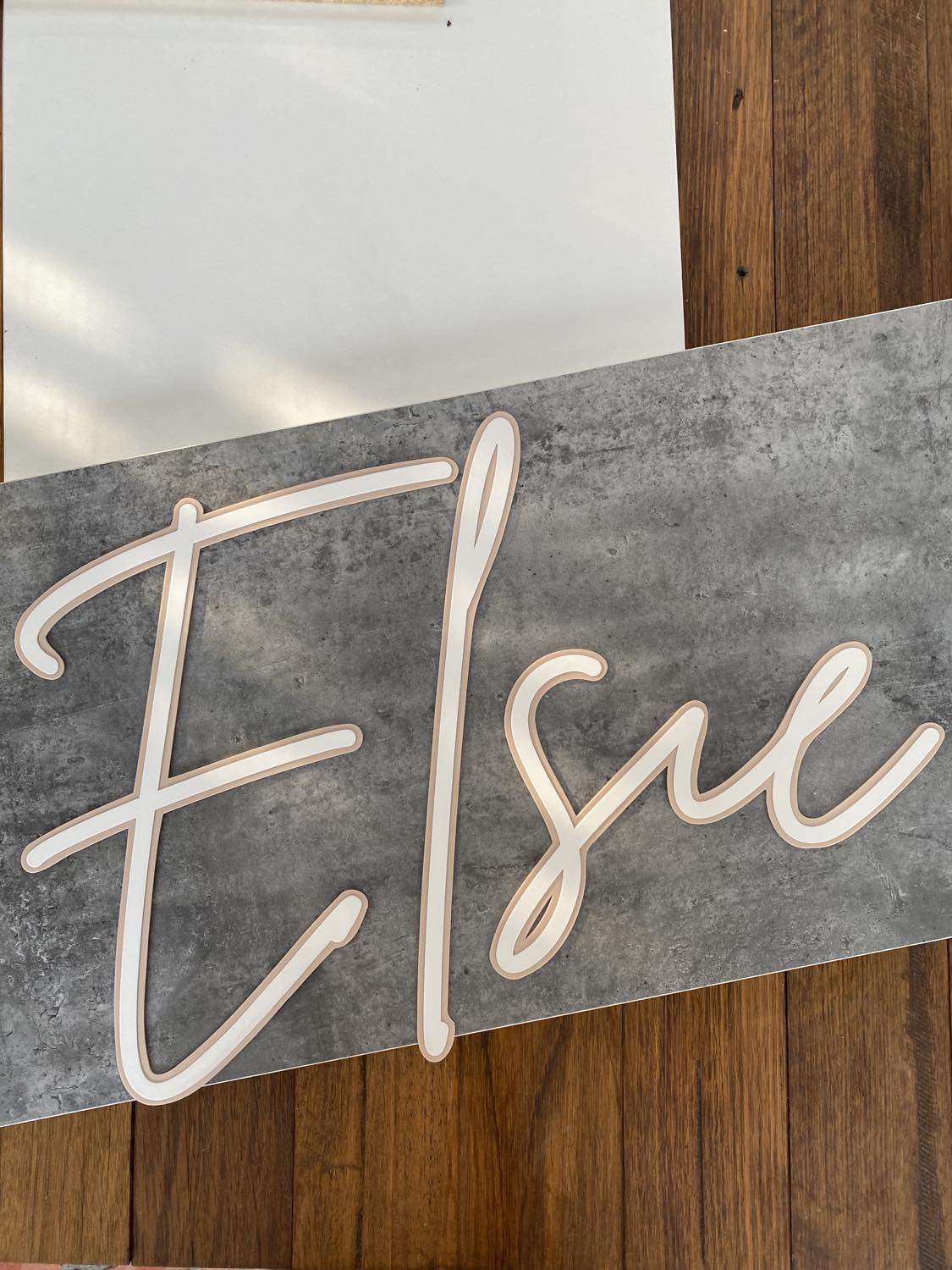 Large Name Wall Decal Two Tone - Image 4