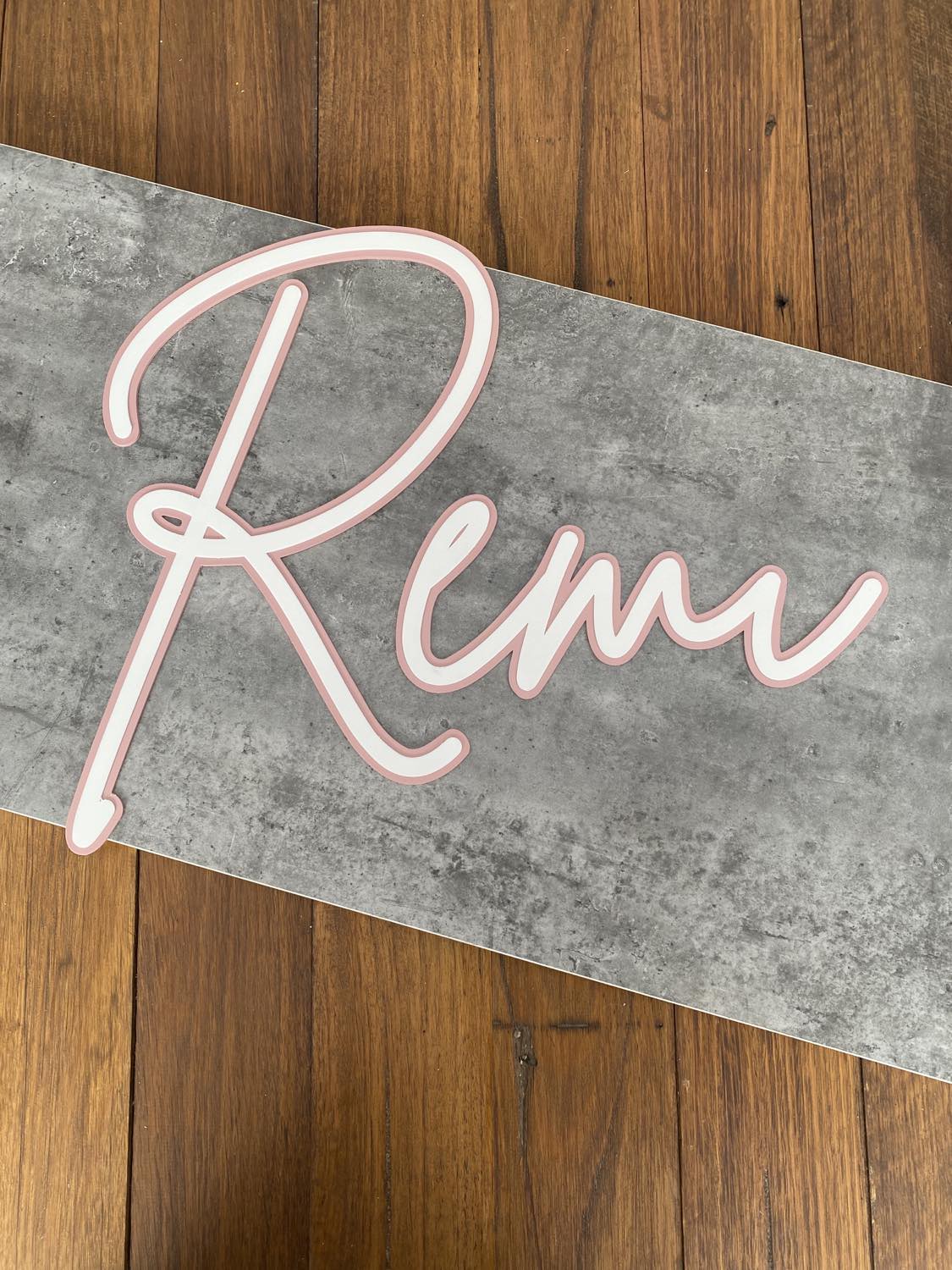 Large Name Wall Decal Two Tone