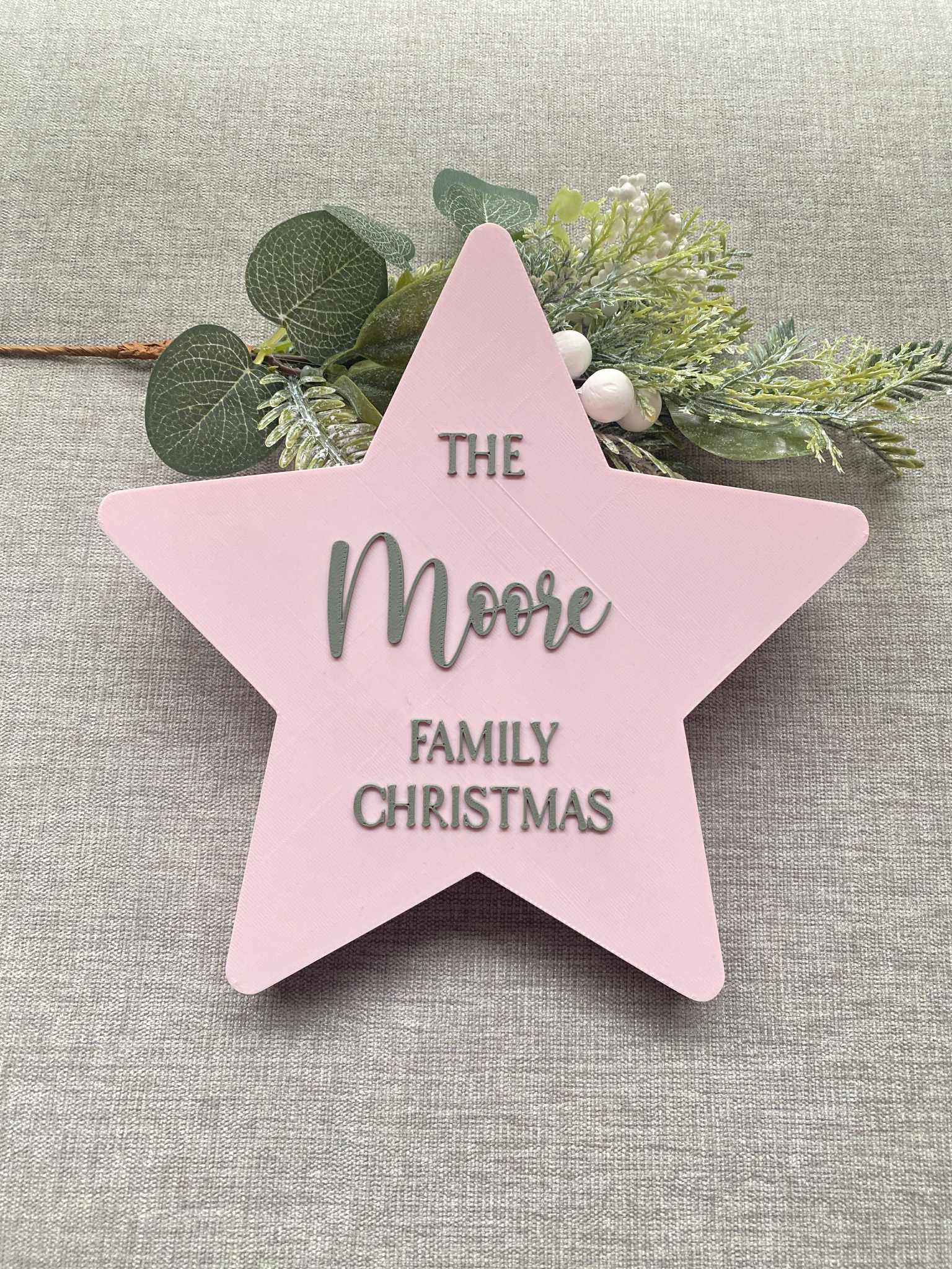 Personalised Christmas Tree Star - Image 3