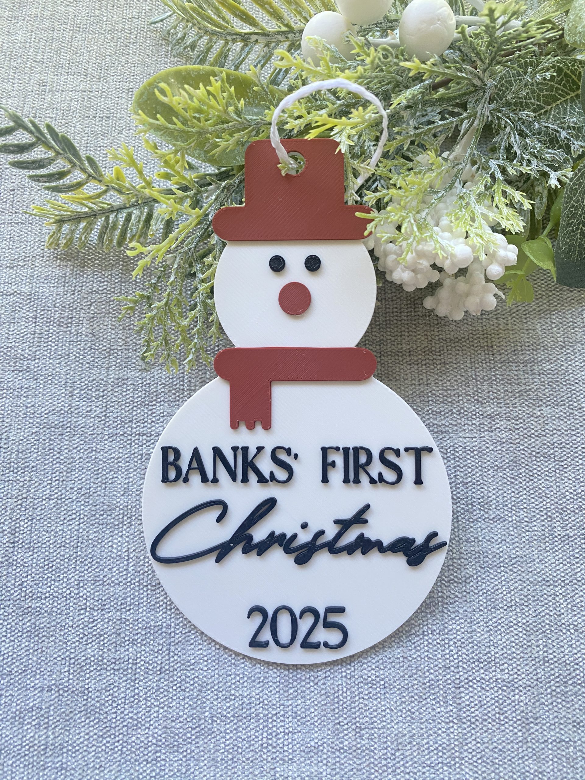 Snowman First Christmas Decoration