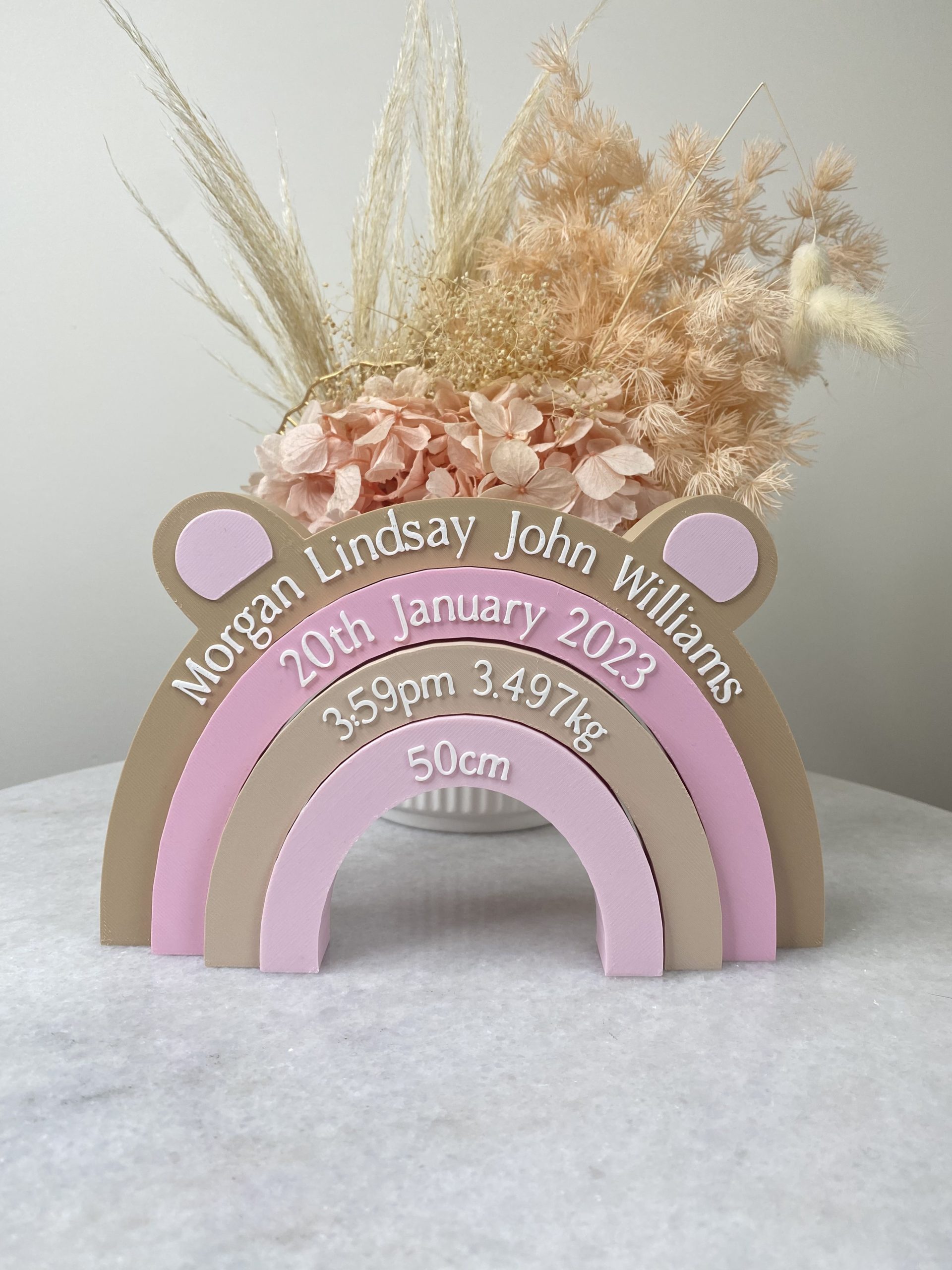 Pink Neutral Bear Stacker