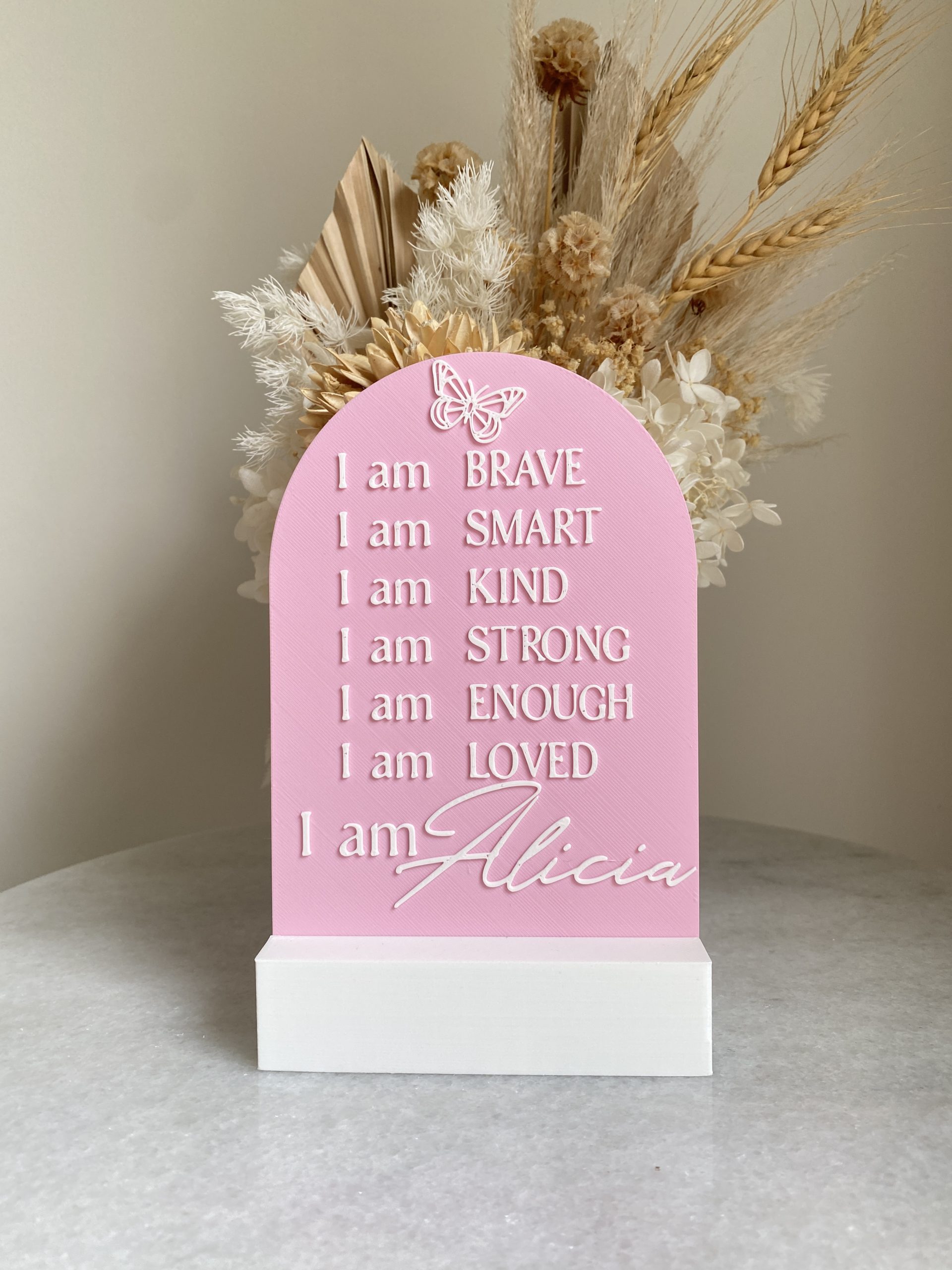 Baby Pink Affirmation Plaque