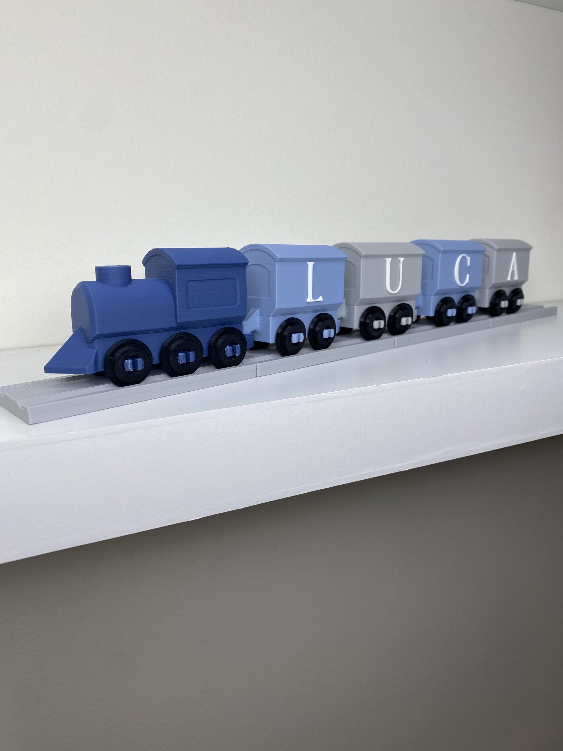 Blue Decorative Personalised Train