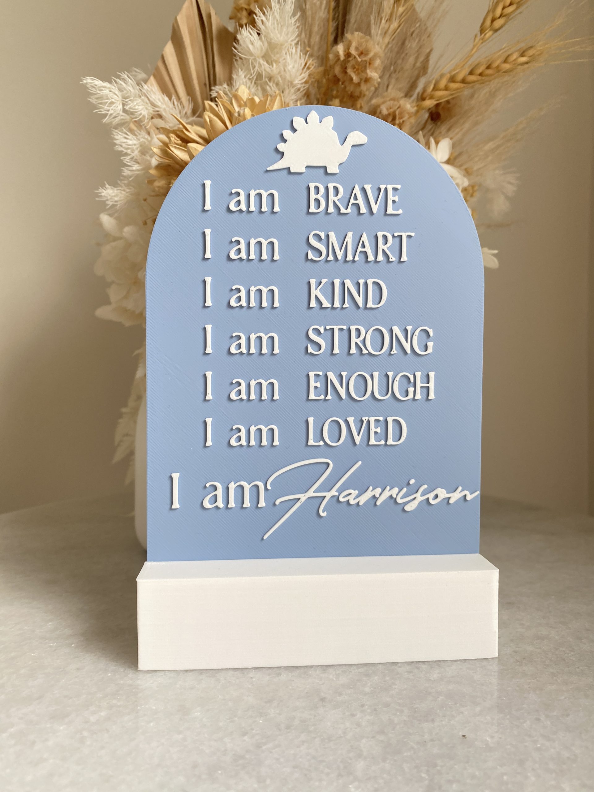 Misty Blue Affirmation Plaque - Image 2