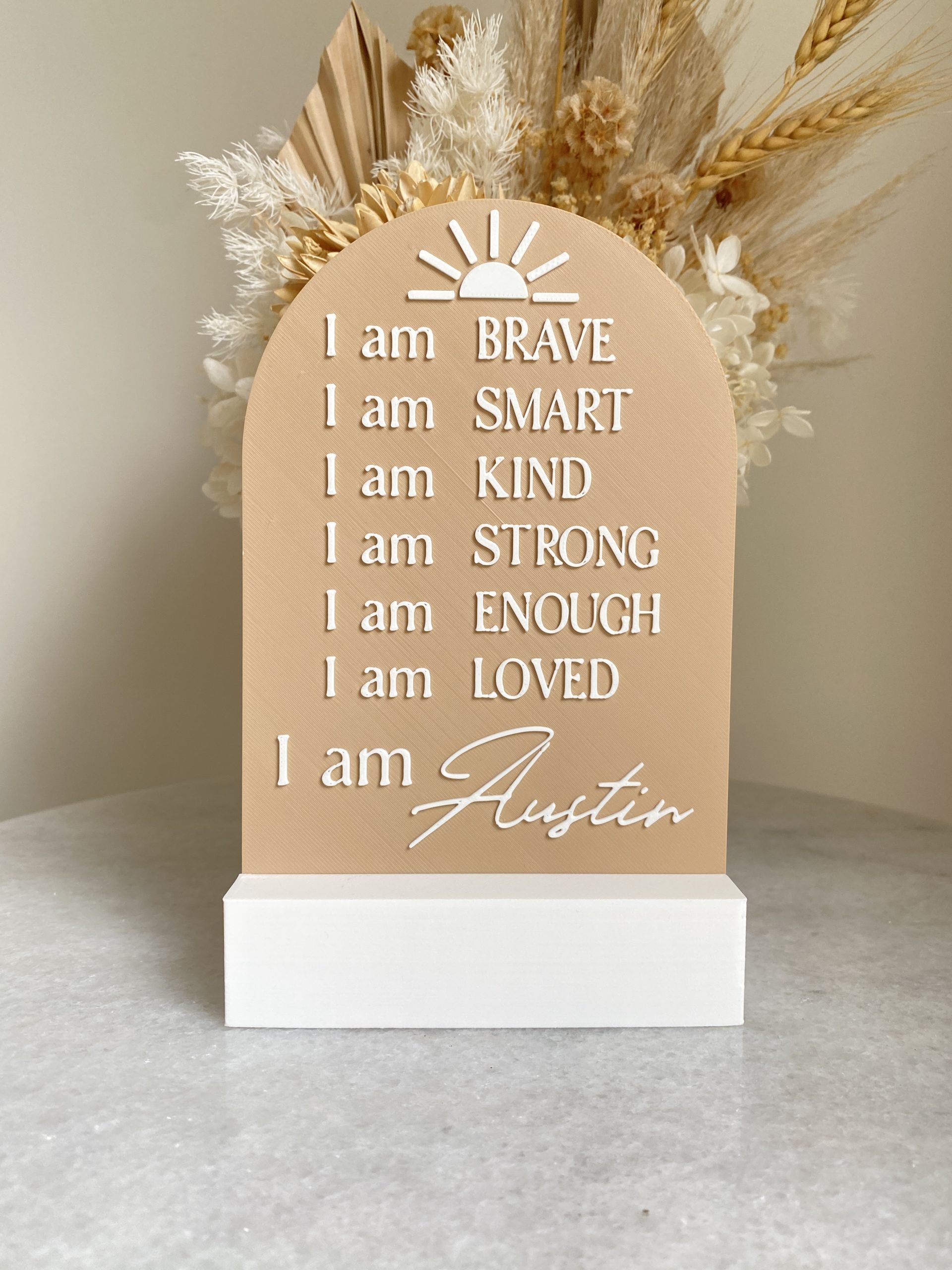 Neutral Sun Affirmation Plaque - Image 2