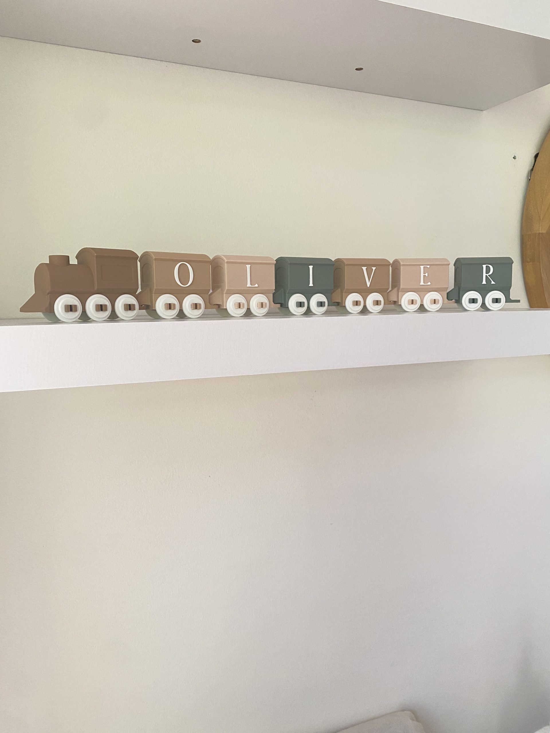 Sage Neutral Decorative Personalised Train
