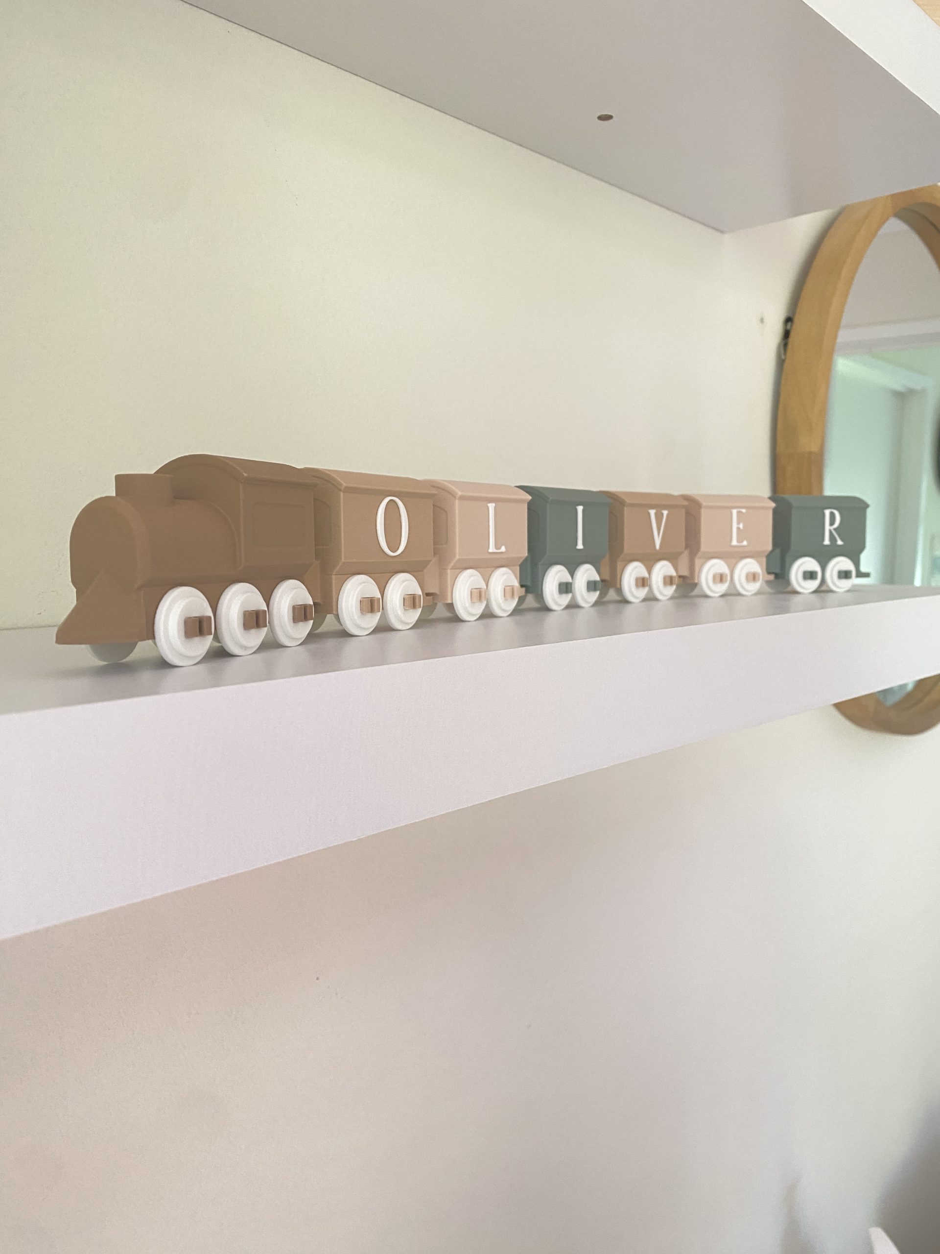 Sage Neutral Decorative Personalised Train - Image 2